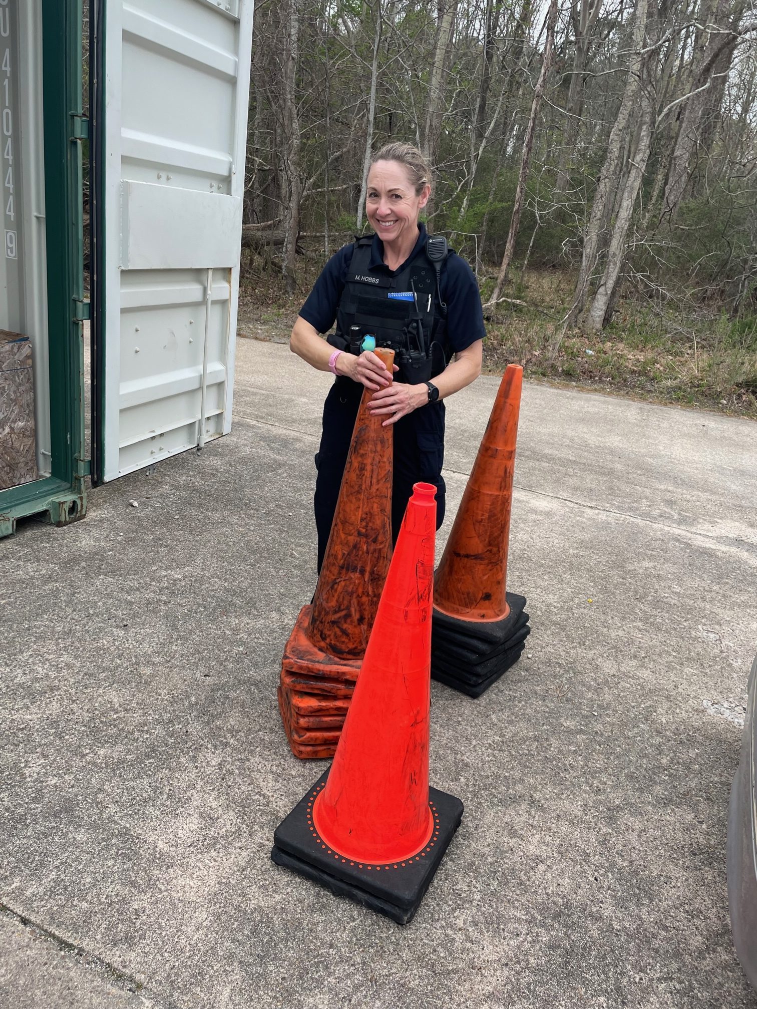 Recruit Hobbs traffic cones